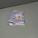 Hiroyuki Iridescent Makeup Bag, 14 inches Cosmetic Bag, Large Capacity Travel Pouch (Face, purple)