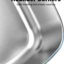Stainless Steel Litter Box, 22.8x16.5"x6" Oval Stainless Steel Cat Litter Box Extra Large, XL Metal Litterbox for Big Cats, Non Stick Surface, Easy to Clean