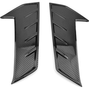 Carbon Fiber Style Fog Light Lamp Side Cover Fender Trim Decorative Sticker Bumper Side Decal Sticker Compatible with Hyundai Elantra N 2022-2023 Accessories