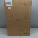 Emliviar Exterior LED Solar Wall Sconce with Remote Control, 24'' Front Door Wall Lantern with Water Grain Glass Shade, Waterproof Solar Black Wall Light with E26 Bulb, YXE302MB-SL BK