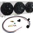 ALLOYWORKS Performance Full Aluminum Radiator+Shroud Fans+Relay For 1991-2001 Jeep Cherokee XJ 4.0L Comanche L4 L6 Off Road