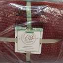 Chunky Cable Knit Throw Blanket Lightweight Wine red 100% Organic Cotton Blanket for Sofa Couch Bed Baby Nursery, Rustic Shabby Chic Modern Farmhouse, 60 x 80 Give Laundering Bag