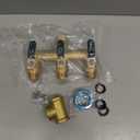 Hose Splitter 2 Way Heavy Duty, Full Flow Garden Hose Splitter with 3 Long Metal Handles, Brass Rust and Freeze Resistant Water Hose Bib Splitter