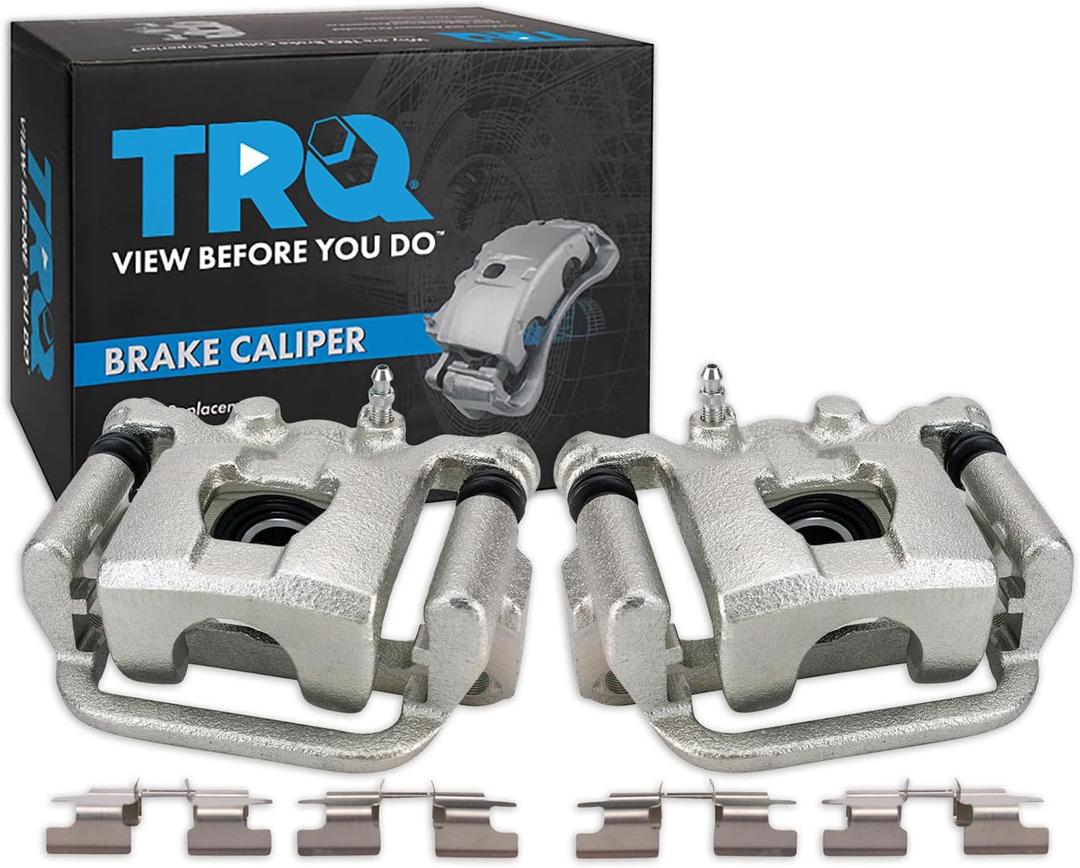 TRQ Rear Brake Caliper Set Compatible with 2007-2012 Nissan Sentra