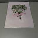 foedor Coquette Pink Bow Themed Gifts Prints,Pine Tree Decor,Pink and White Room Decor,Pine Tree Wall Art for Home Office,Coquette Wall Decor for Holiday Bathroom Bedroom,12x16,Set of 4