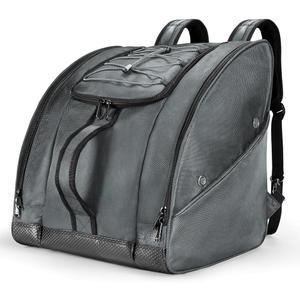 King'sGuard Ski Boot Bag  Durable Snowboard and Ski Bag for Easy Transportation of Skiing Essentials Multi-Functional Ski Bag (Grey)