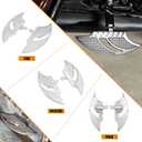 Motorcycle Passenger Footboards Rear Floorboards Male Mount Foot Pegs CNC Cut Fit For Harley Sportster Touring Road King Road Glide Electra Glide Street Glide Dyna Chrome