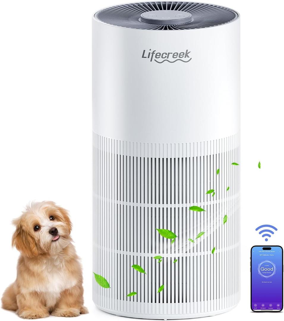 Air Purifiers for Home up to 1084 Ft, Air Purifiers for Large Rooms with Smart WiFi Control, 3-Stage Filter Air Purifiers for Bedroom 22 dB, Hepa Air Purifier Filter Cleaners for House