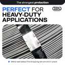 IDL Packaging Closed (Push Type) Seals for 5/8" Strap Width Steel Strapping (Pack of 1000) - Superior Holding Power - Sturdy Metal Clips for Reliable Securing of Packaging Banding