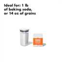 OXO Good Grips POP Container - Airtight Food Storage - Mini Square Short 0.5 Qt Ideal for 1 lb of baking soda or 14 oz of grains