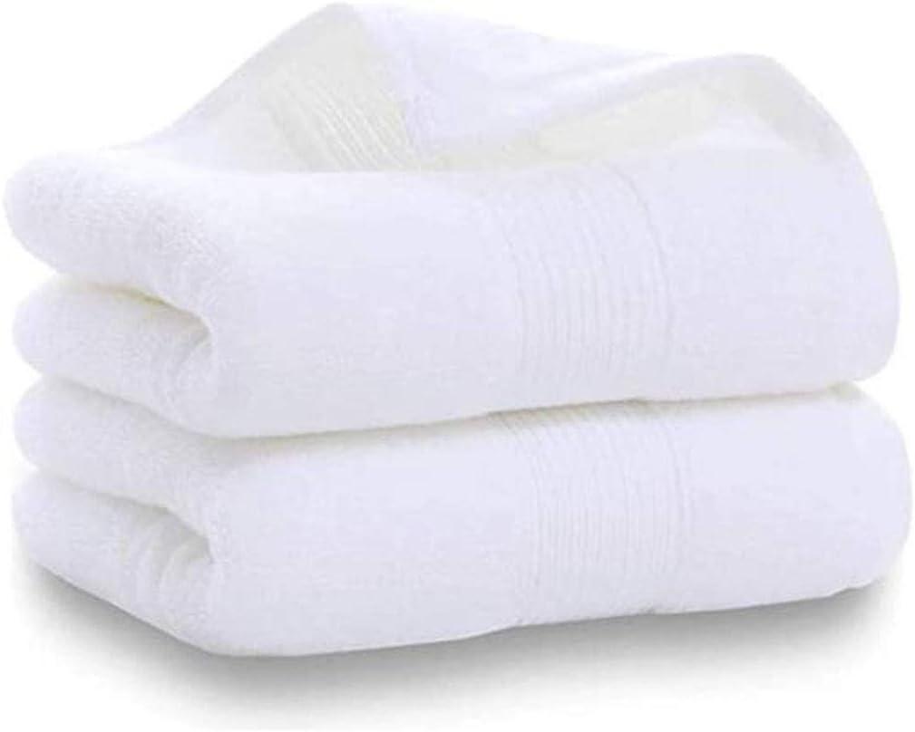 Hand Towels for Bathroom-100% Cotton Hand Towel (14 x 30Inch), Highly Absorbent and Quick Dry Face Washcloth, Home Soft Premium Towel for Hotel, Bath, Kitchen and Spa, Set of 2 (White)