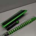 SEAAES 51 Inch Heavy Duty Snow Brush for Trucks, Stable Design Long Handle Extendable Snow Broom for SUV, Windshield Ice Scraper with Foam Grip for Car Automobile Vehicle Window - Green