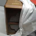 Double Door Jewelry Box, Black Walnut Jewelry Storage with Velvet Lining