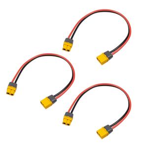 MEIVIFPV XT60 Extension Cable XT60H Male to Female Adapter Connector Converter Plug 14AWG 30CM Soft Cable Wire for RC Lipo Battery3PCS