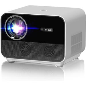 4K Supported Native 1080P WiFi Projector with 20W Speaker - Bluetooth Movie Projector for Indoor/Outdoor, Compatible with Android/iOS/TV Stick/HDMI/USB
