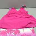 Rosewe Womens Tankini Bathing Suits, Two-Piece Smocked Swim Dress, Print Swimsuits with Board Shorts, Large