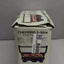 Chefman Electric Panini Press Grill, Compact 2-Slice Sandwich Maker, Non-Stick Coated Plates, Opens 180 Degrees, Dishwasher Safe, Removable Drip Tray, Stainless Steel/Black