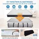 Twin/Twin XL Foam Mattress Vacuum Bag for Moving, Mattress Vacuum Seal Storage Bag with Straps