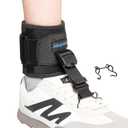 AFO Foot Drop Brace for Walking, Upgraded Zinc Alloy Hook, Includes Eyelet Hook for Elastic Laces, Adjustable Drop Foot Support Brace Fits Left or Right Foot for Men & Women, L/XL