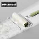 Extra Sticky Large Surface Lint Roller, 6.3'' Giant Lint Roller for Pet Hair, 270 Sheets/ 3 Refills, Long Handle Lint Remover for Clothes, Furniture, Dog & Cat Hair Remover