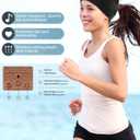 2-Pack Sleeping Headphones, Headband Headphones with Ultra-Thin HD Stereo Speaker, Bluetooth Headband for Sports, Workouts, Insomnia, Yoga, Air Travel, Meditation - Black&Grey
