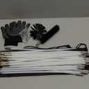 Holikme 30 Feet Dryer Vent Cleaner Kit,Flexible Lint Brush with Drill Attachment, Extends Up to 30 Feet for Easy Cleaning, Synthetic Brush Head, Use with or Without a Power Drill, White