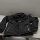 TACVASEN Men's Winter Skiing Jackets Water Resistant Fleece Coats Insulated Thermal Snowboard Jacket Parka Raincoat with Hood (#215 Black) 14-16