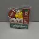 6 Pcs Football Wooden Table Decor - Wood Tiered Tray Tabletop Sign Gift for Centerpiece Home Room Birthday Party Decorations