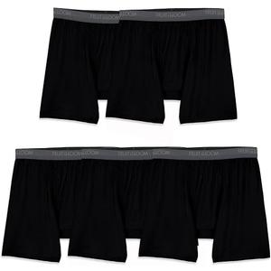 Fruit of the Loom Men's Micro Stretch Boxer Briefs, Designed to Move with You, Lightweight & Moisture Wicking (5 Pack - Black)