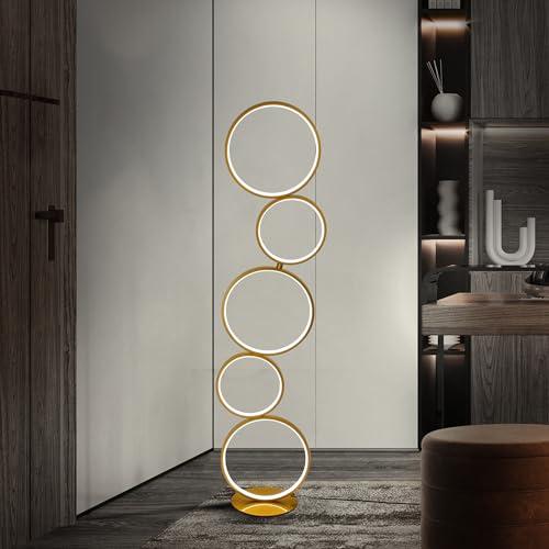 Modern Creative Bubble Dimmable LED Floor Lamp for Home & Office (Gold)