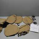 CAR PASS Luxury Nappa Leather Seat Covers Full Set, Water Resistant Faux Leather Seat Cover with Lumbar Support, Breathable Automotive Seat Covers Universal Fit for Sedan SUV Van Truck, Pure Beige