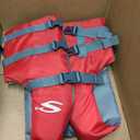 Stearns Kids Life Vest, USCG Approved Type III Life Jacket for Children 50 to 90 lbs, Youth PFD for Boating, Swimming, Watersports, Pool, Beach, & More, red