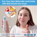 8 x BOCOOLIFE Ear Dryer Ear Tips Soft Replacement Ear Tips Ear Dry Blower for Swimmers Ear Dryer 6pcs - 3 Color-Coded Soft Silicone Replacement Earpieces