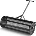 Walensee 44 Inch Compost Spreader Peat Moss Spreader with Side-Latch Design, Upgraded Large-Capacity Metal Mesh Roller for Lawn and Garden Care, Durable Manure Spreader for Seeding and Fertilizing