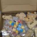 BOIKOKY Racecar Painting Party Favors Kit - 12 Unfinished Wooden Cars, Acrylic Paints, Brushes, Thank You Cards, Perfect for Racing-Themed Birthday & Two Fast Theme Party Supplies