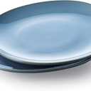 Glazed Stoneware Blue 11" Dinner Plate