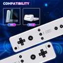 Motion Plus Wii Controllers 2Packs with Nunchucks, Wii Remote Controllers Compatible for wii and Wii U with Built in Motion Plus