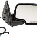 Dorman 955-1275 Passenger Side Power Door Mirror - Heated / Folding Compatible with Select Chevrolet / GMC Models, Black