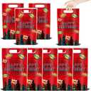 3 x KMZFPYJ 50 Pcs Spider Party Favor Goodie Bags Decorations, Plastic Hero Gift Bags with Handles, Spider Candy Bag for Gifts Wrapping and Kids Birthday Party Supplies