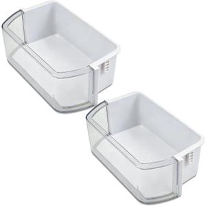DA97-12935A Refrigerator Door Shelf Bin(2 Pack) Compatible with Samsung RF220NCTASR RF220NCTASG RF220NCTASR RF220NCTASG Both Left and Right Door Shelf Replacement 3377713 AP5651846