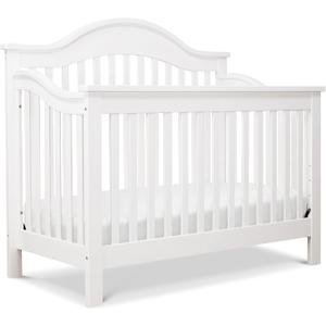 DaVinci Jayden 4-in-1 Convertible Crib in White, Greenguard Gold Certified, 58.3"L x 31"W x 49"H