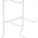 New 4 Peg - 9.8" H Top Key Chain & Small Items Counter Display Rack - White