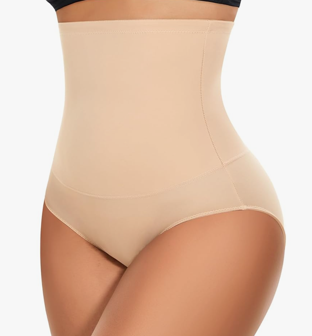 Werena Tummy Control Shapewear Underwear for Women High Waist Body Shaper Panties Shaping Girdle Panty Briefs,S