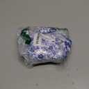 WDIRARA Women's Floral Print Strapless Lace Up Bikini Swimsuit 2 Piece Bathing Suit (Medium, Blue and White)