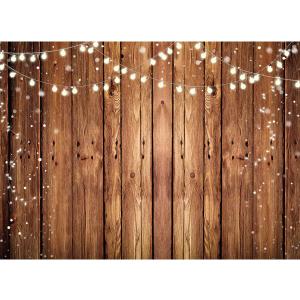 8x6FT Brown Wood Backdrop Rustic Photo Backdrop Country Wooden Background Birthday Wedding Western Party Decoration F1