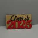 Class of 2026 Wooden Sign Graduation Decorations - Red 2026 Grad Photo Booth Prop & Party Decor