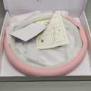 Frani Nappa Leather Steering Wheel Cover,Universal Fit 15 Inch-Premium Non-Slip Breathable Comfort Grip for Cars Trucks SUVs,Anti-Slip Durable Interior Upgrade Light Pink