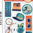 3 Sheet Fruille Sensory Stickers Autocollants Sensoricls