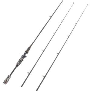 E Series - Camo Legend 2-Piece 7-Feet Casting Rod 24 Ton Carbon Fiber Baitcasting with 2 Tips - Medium and Medium Heavy Portable Bass Fishing Rod Baitcaster
