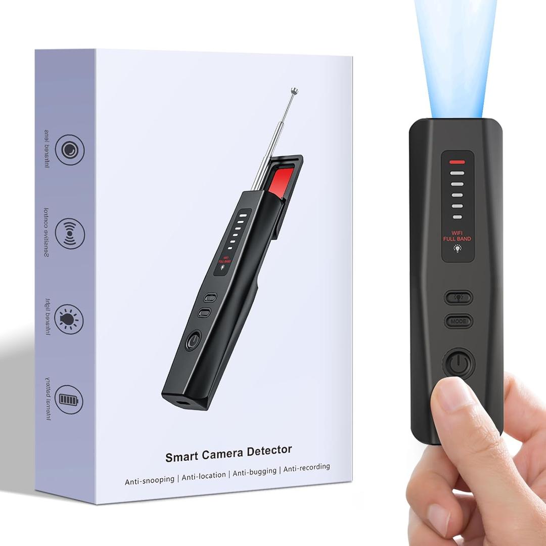 Hidden Camera Detector, 2025 Upgraded Camera Finder Detector, Hidden Device GPS Detector, Bug Detector, Rf Wireless Signal Scanner, for Hotels, Travel, Home, Office